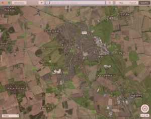 Map of Beverley, UK, where Siri thinks I live.